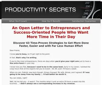 Productivitysecrets.com(Productivity Secrets) Screenshot