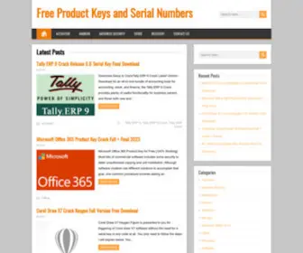 Productkeys.org(Free Product Keys and Serial Numbers) Screenshot