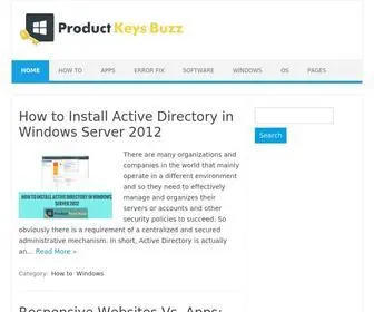 Productkeysbuzz.co(Product Keys Buzz) Screenshot