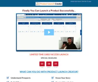 Productlaunchcreator.com(Product Launch Creator) Screenshot