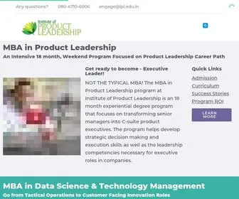 Productleadership.com(Institute of Product Leadership) Screenshot