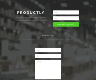 Productly.com(A product search engine) Screenshot