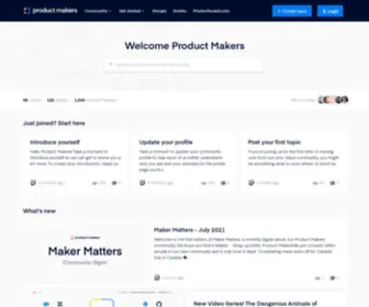 Productmakers.com(Product Makers Community) Screenshot