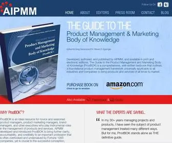 Productmanagementbook.com(The Guide to the Product Management and Marketing Body of Knowledge) Screenshot