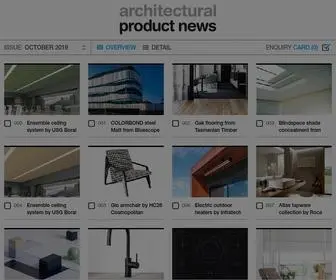 Productnews.com.au(Architectural Product News Magazine) Screenshot