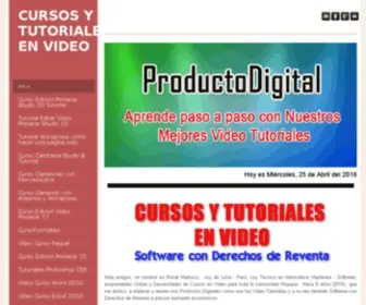 Productodigital.net(CURSOS Y TUTORIALES EN VIDEO) Screenshot