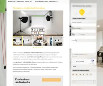 Productoraudiovisualbarcelona.com(Productora Audiovisual Barcelona) Screenshot
