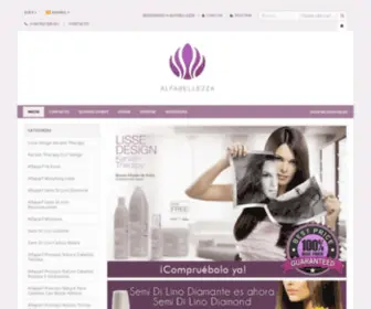 Productosalfaparf.com(Alfaparf) Screenshot