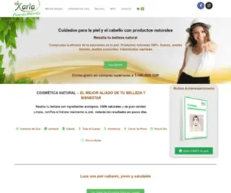 ProductosnaturalesXaria.com(Tienda de productos para cuidar tu salud y belleza naturalmente) Screenshot