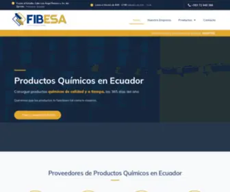 Productosquimicosfibesa.com(Productos Químicos Ecuador) Screenshot