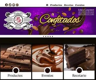 Productosrossi.com(Chocolates Rossi) Screenshot