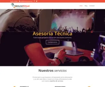 Productovirtual.com(Página principal) Screenshot