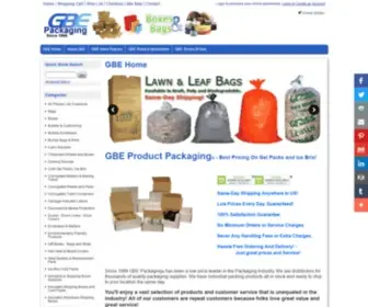 Productpackagingsupplies.com(GBE Product Packaging Supplies) Screenshot