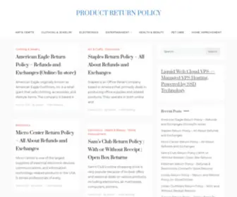 Productreturnpolicy.com(Productreturnpolicy) Screenshot