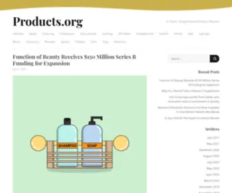 Products.org(In-Depth, Straightforward Product Reviews) Screenshot