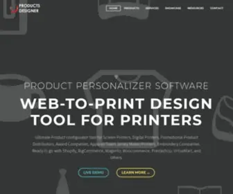 Productsdesigner.com(Product customization software for print shop) Screenshot