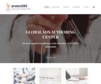 Productsds.com(Global SDS Authoring Center) Screenshot