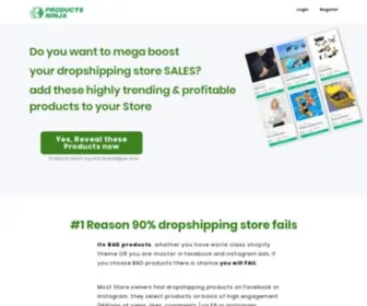 Productsninja.com(Find Winning Products) Screenshot