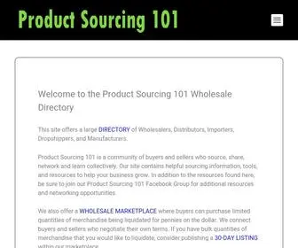 Productsourcing101.com(Product Sourcing 101) Screenshot