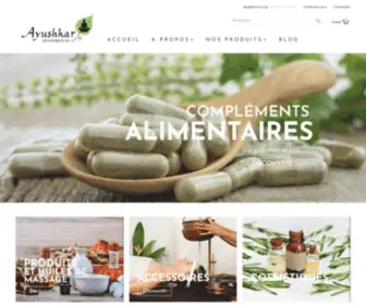 Produits-Ayurvediques.com(épices) Screenshot