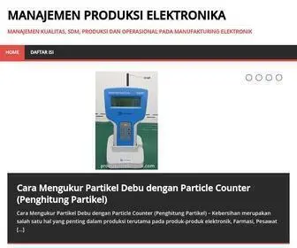 Produksielektronik.com(Manajemen Produksi Elektronika) Screenshot