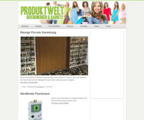 Produktwelt.org(Shoppingtipps und Trends) Screenshot