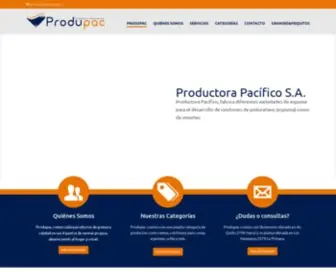 Produpac.cl(Alojado en Planetahosting Chile) Screenshot