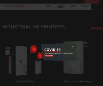 Prodways.com(Solution d’impression 3D professionnelle & industrielle) Screenshot