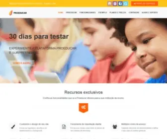 Proeducar.com.br(Site para escolas e colégios) Screenshot