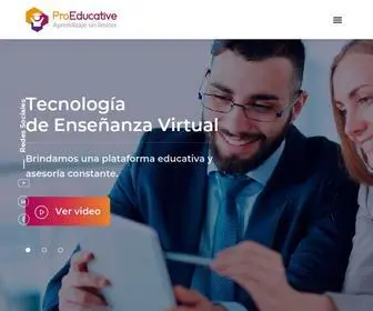 Proeducative.com(Plataforma Educativa) Screenshot