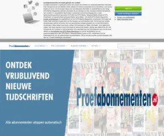 Proefabonnementen.nl(Tijdschrift) Screenshot