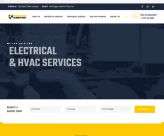 Proelectricnj.com(Electric Company Serving New Jersey Areas) Screenshot