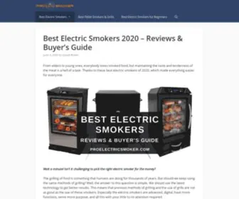 Proelectricsmoker.com(Best Electric Smokers 2021 Top Picks) Screenshot