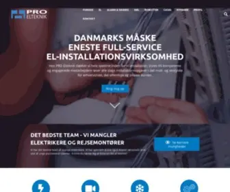 Proelteknik.dk(Elektriker) Screenshot