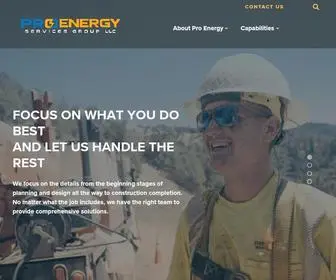 Proenergy-Services.com(Pro Energy Services Group LLC) Screenshot