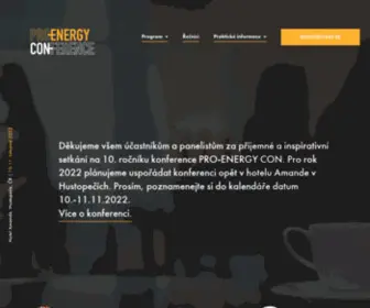 Proenergycon.cz(PRO-ENERGY CONFERENCE) Screenshot