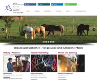 Proequi.ch(Für gesunde und zufriedene Pferde) Screenshot