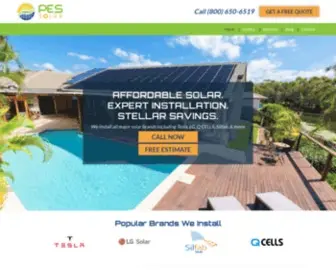 Proesolar.com(PES Solar) Screenshot