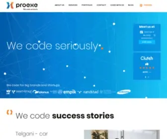 Proexe.co(Software development company from Poland) Screenshot