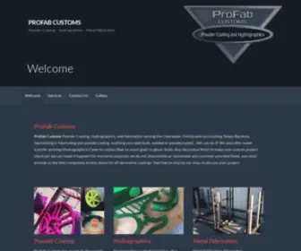 ProfABCUstoms.com(Powder Coating) Screenshot