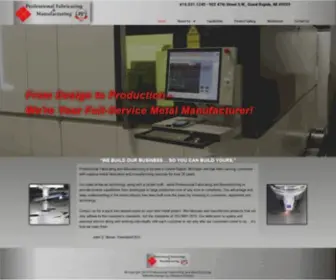 Profabgr.com(Sheet Metal Manufacturing and Fabrication) Screenshot