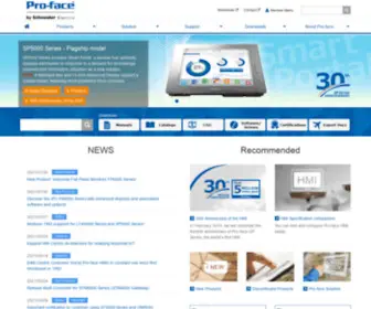 Proface.be(Pro-face by Schneider Electric (Europe)) Screenshot