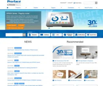 Proface.nl(Pro-face Touch Panels, Displays, and Panel Computers) Screenshot