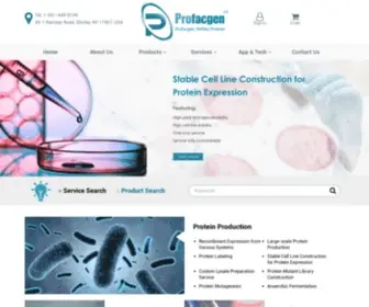 ProfacGen.com(Profacgen, Perfect Protein) Screenshot