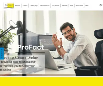 Profact.co.in(Profact, Profit with Facts , IT Solutions and Services) Screenshot