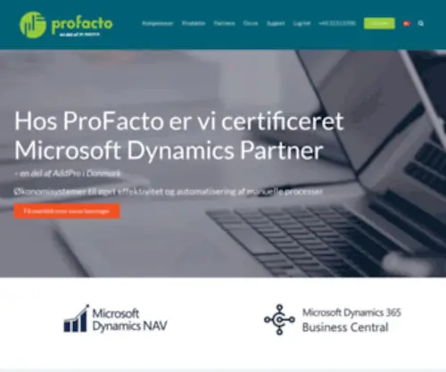 Profacto.dk(Microsoft Dynamics Partner) Screenshot