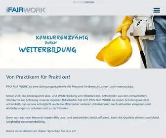 Profairwork.de(Pro Fair Work) Screenshot