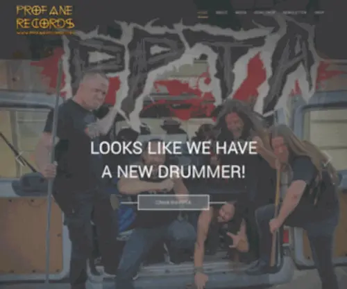 Profanerecords.com(Metal Record label) Screenshot