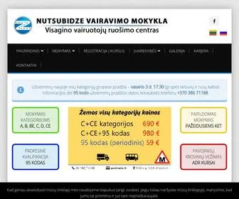 Profauto.lt(NUTSUBIDZE VAIRAVIMO MOKYKLA) Screenshot