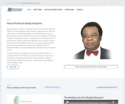 Profbolajiakinyemi.com(Bolaji akinyemi) Screenshot